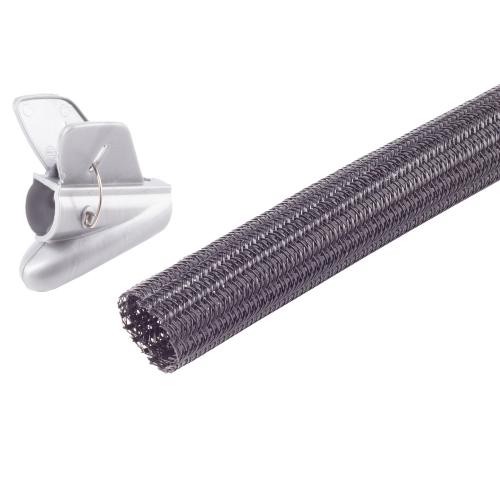 Flexibler Kabelkanal / Kabelschlauch – 7,5 m – Ø 25 mm – Schwarz – inkl. Einziehwerkzeug